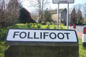 Follifoot sign