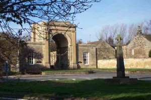 Rudding Gate and Saxon Cross